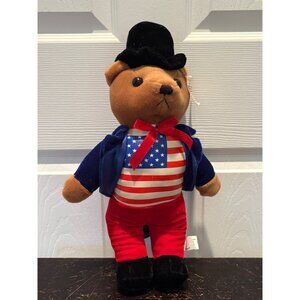NWT International Flag USA Teddy Bear Americana Patriotic Toy Connection Nanco